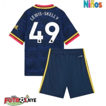 Camiseta Arsenal Myles Lewis-Skelly #49 Visitante Equipación para niños 2026-27 manga corta (+ pantalones cortos)